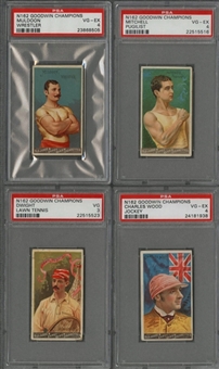 1888 N162 Goodwin "Champions" PSA-Graded Collection (4 Different)